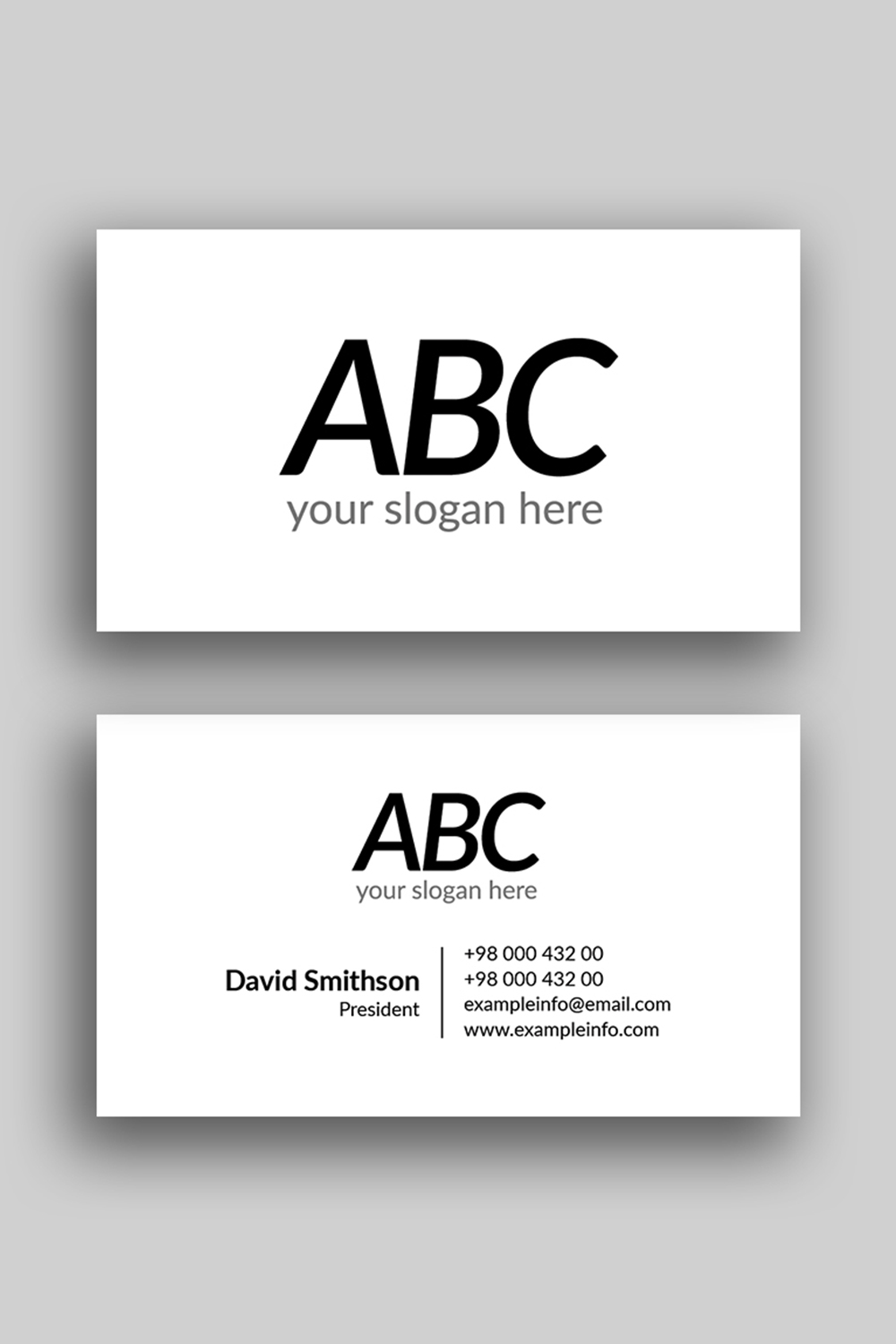 professional business card pinterest preview image.