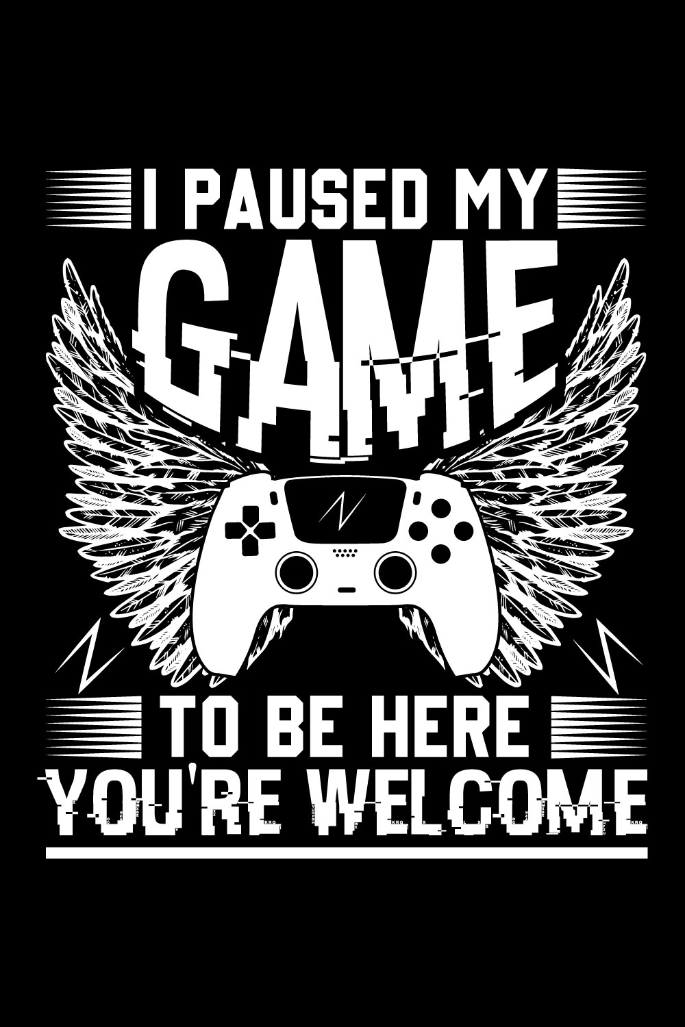 Gaming T-shirt Design pinterest preview image.