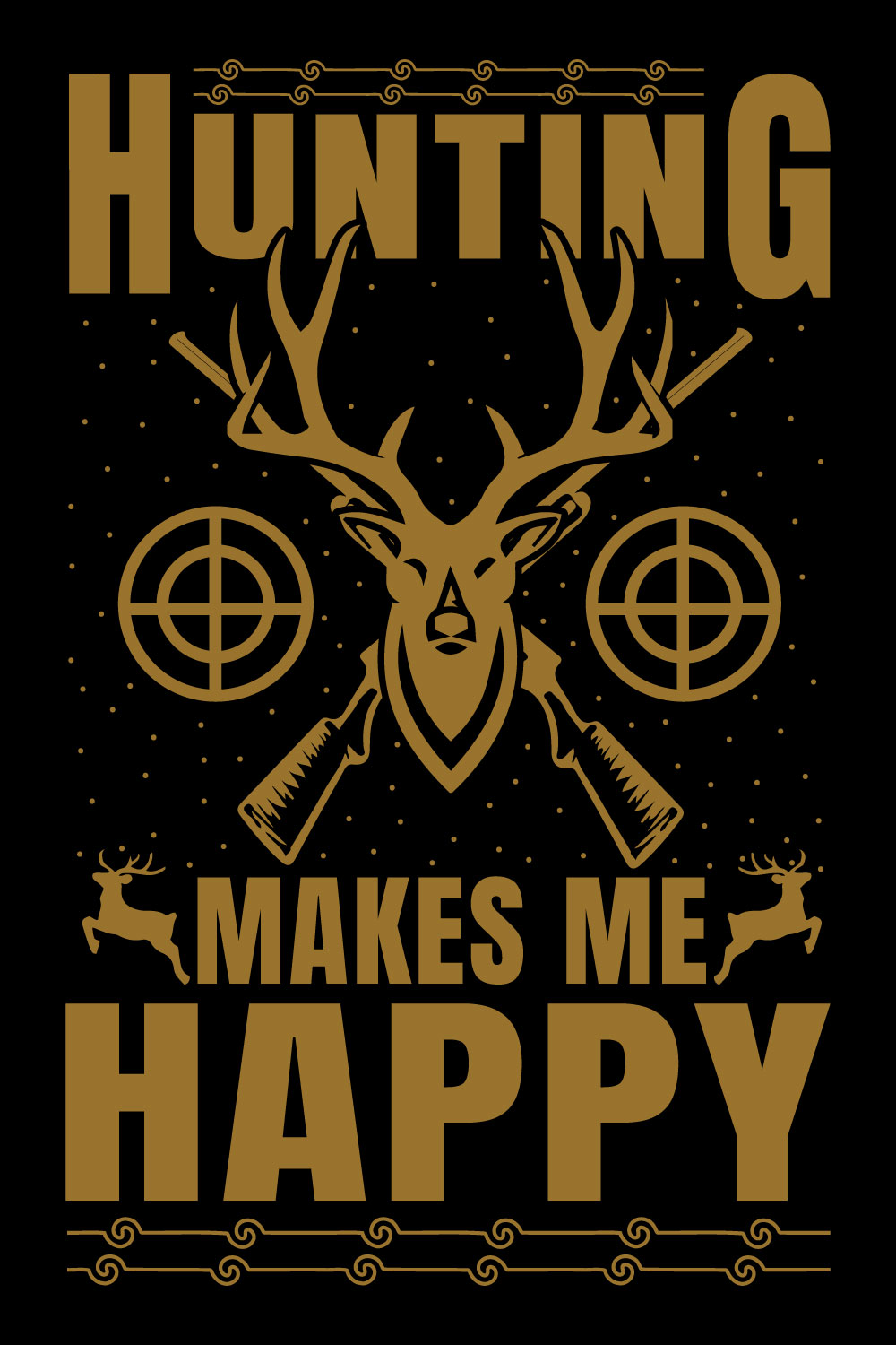 Hunting T-shirt Design…… pinterest preview image.
