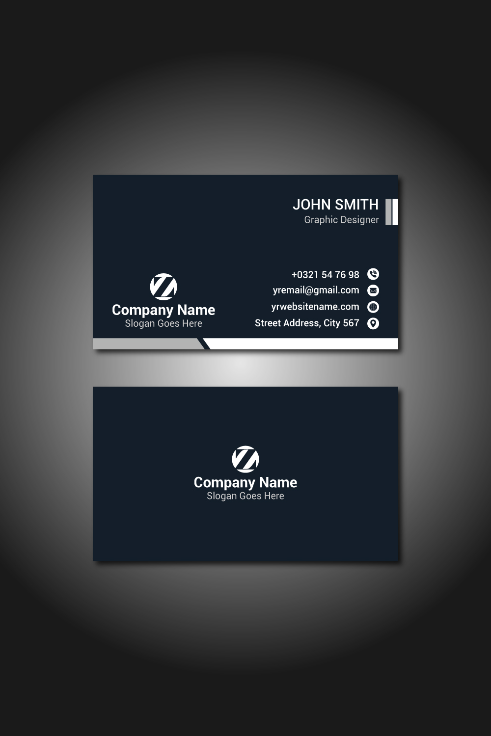 Simple And Elegant Business Card pinterest preview image.