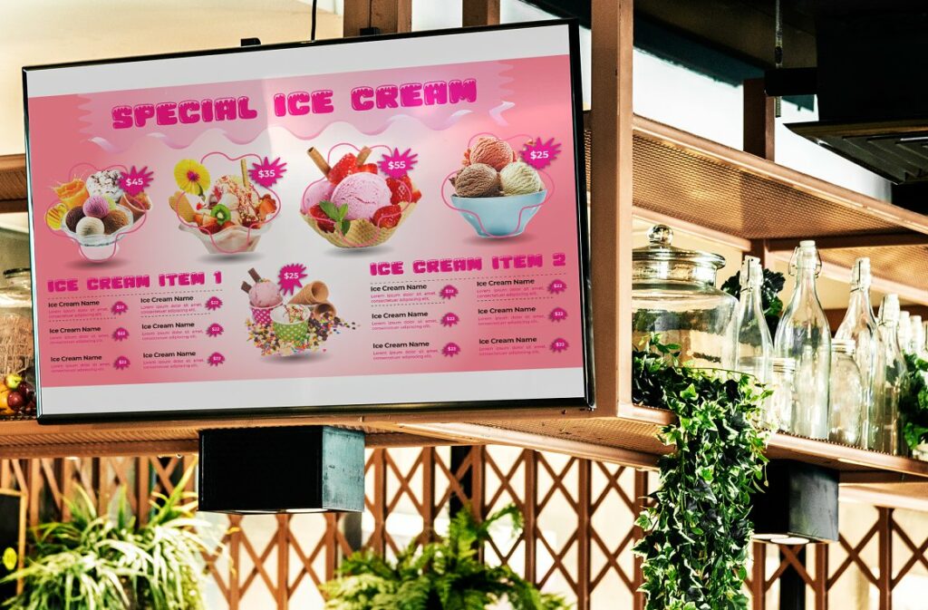 Ice Cream Menu Template & Design - MasterBundles