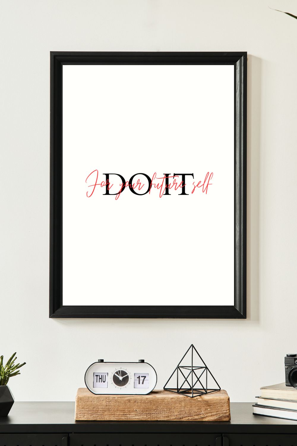 Do it Printable Wall Art Quote pinterest preview image.