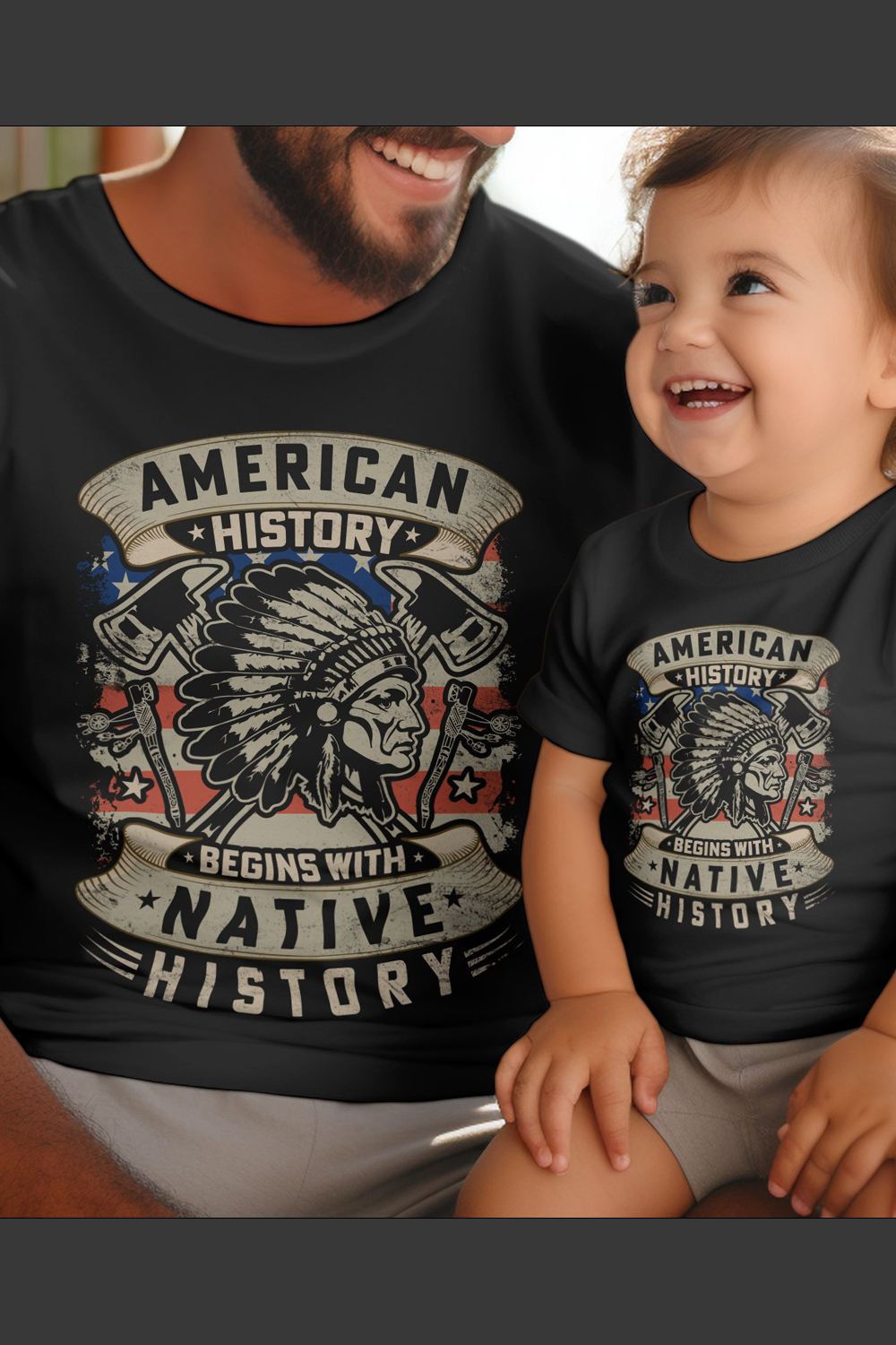 American History Begins with Native History, Native American T-Shirts, Native American Pride Shirts pinterest preview image.
