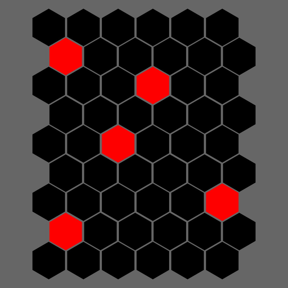 set of a polygon pattern with unique black and red colour preview image.