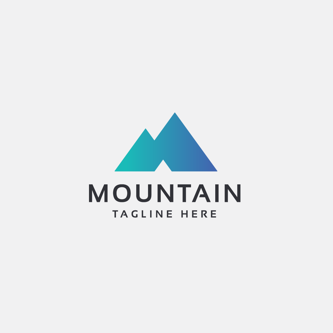 Mountain Letter M Pro Branding Logo preview image.