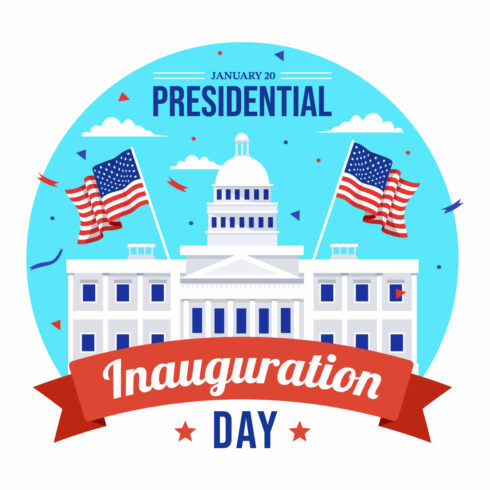 12 USA Presidential Inauguration Day Illustration cover image.