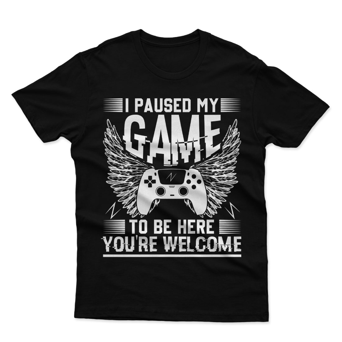 Gaming T-shirt Design preview image.