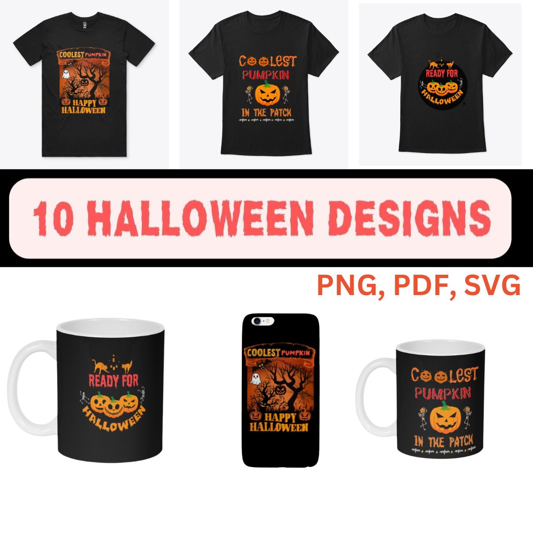 10 Halloween Design preview image.
