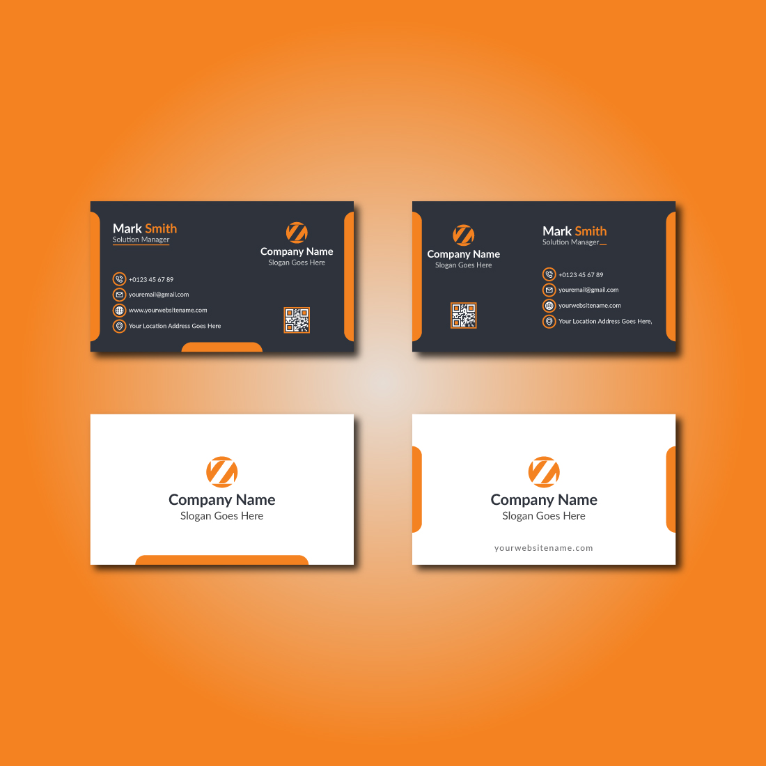 04 Professional Business Card Template preview image.