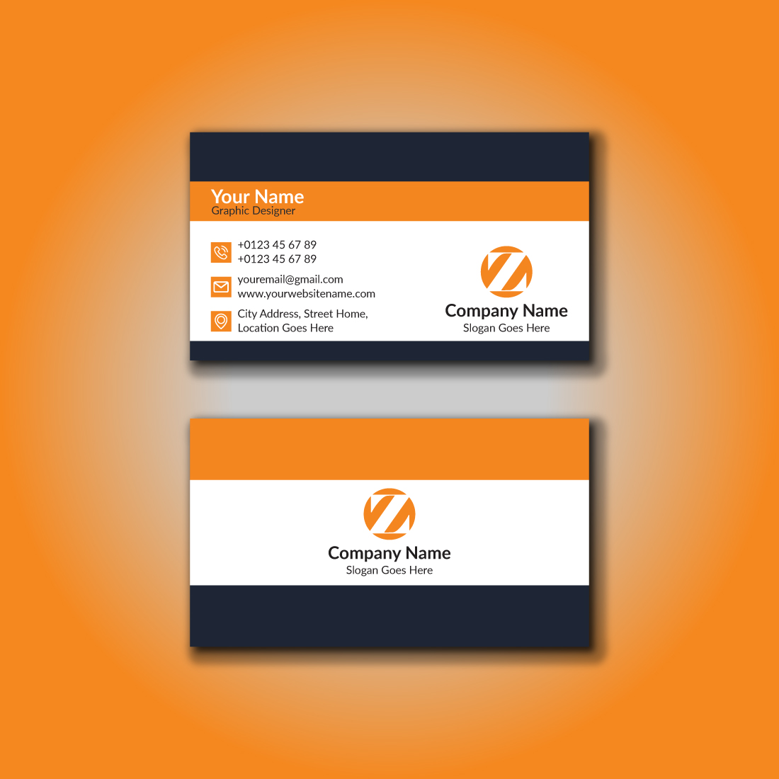 Modern Business Card Template cover image.