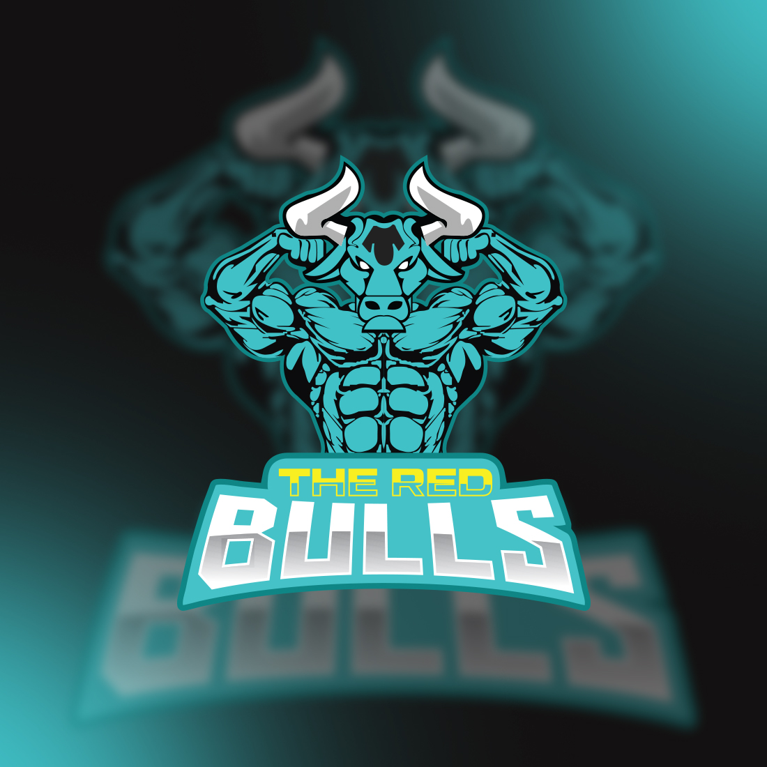 Mascot Logo Design - The Red Bull preview image.