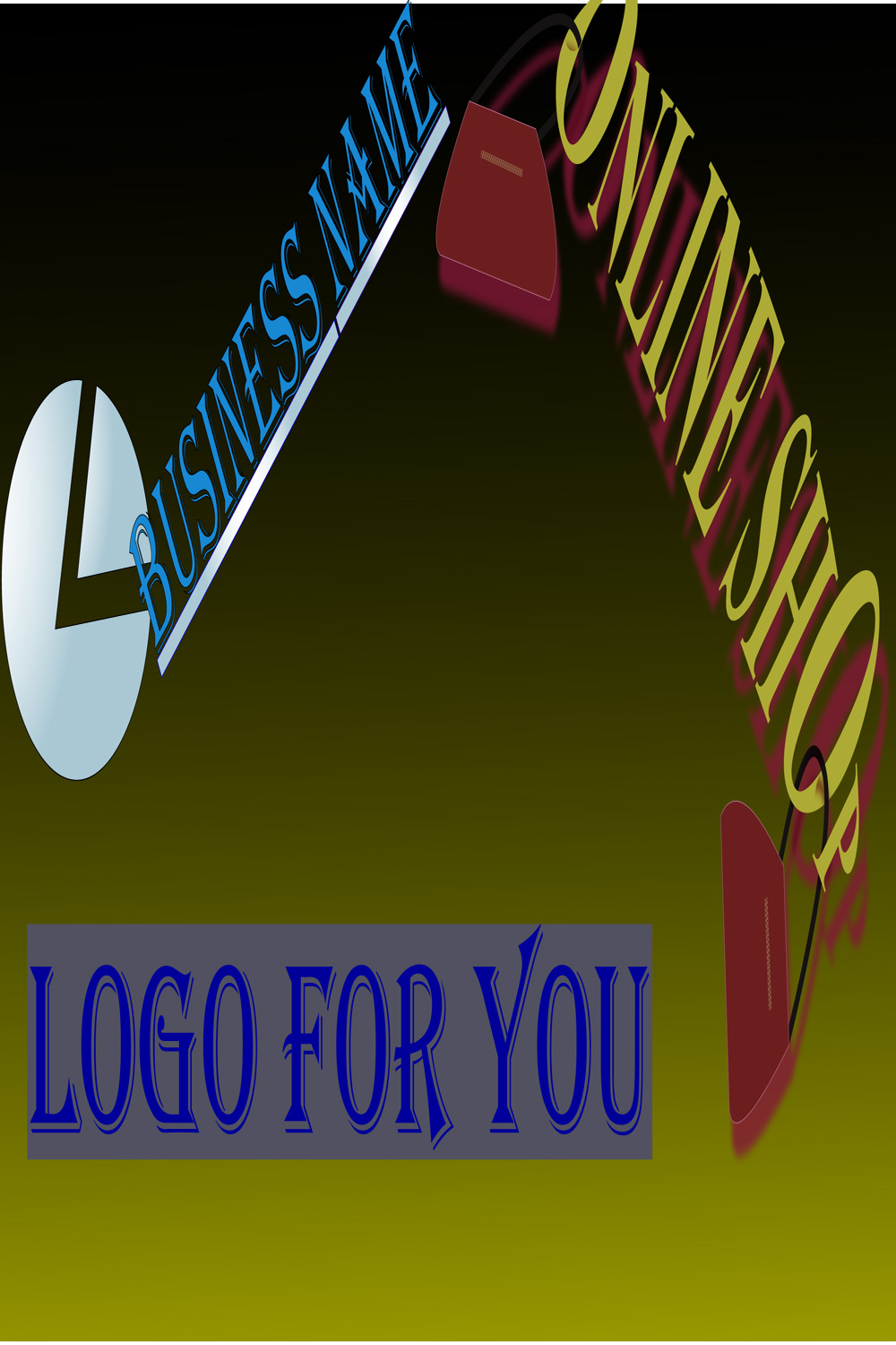 3 IN 1 BUSINESS LOGO pinterest preview image.