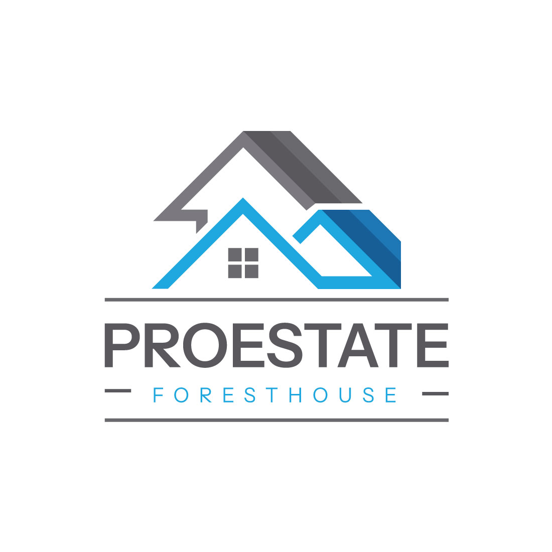 Roof Estate Logo design preview image.