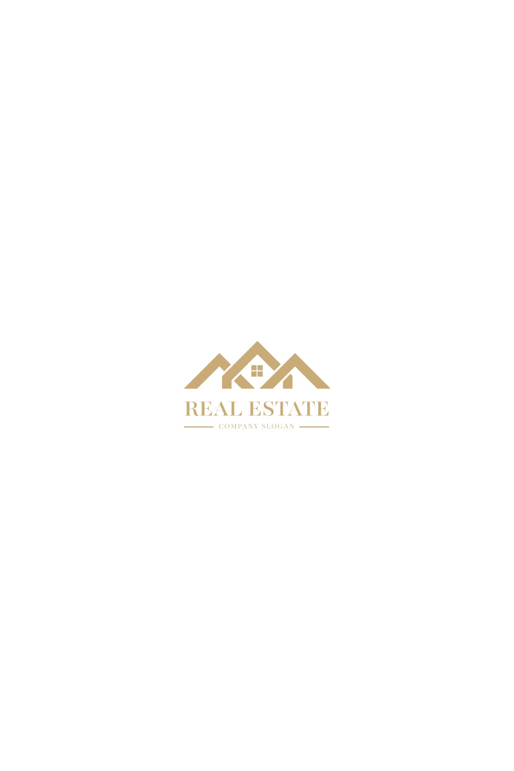 Real Estate Logo Design pinterest preview image.