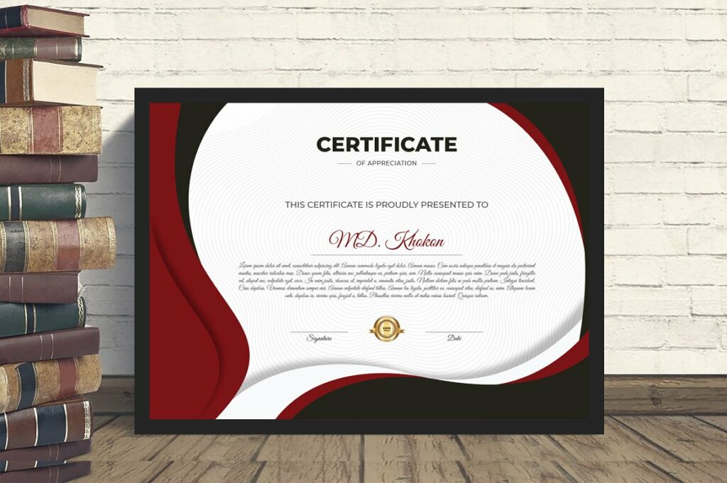 Modern Creative Certificate Design - MasterBundles