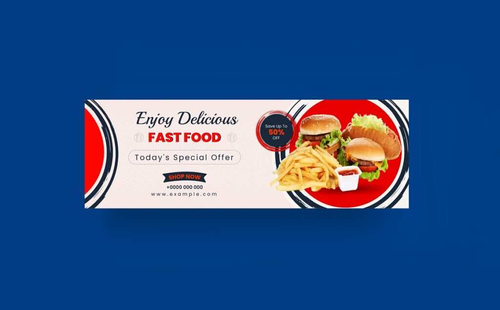 Fast Food Banner Template - MasterBundles