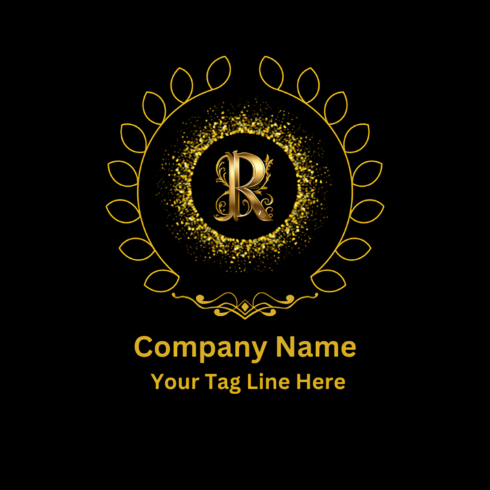 R - Luxury Letter Logo Design Template cover image.