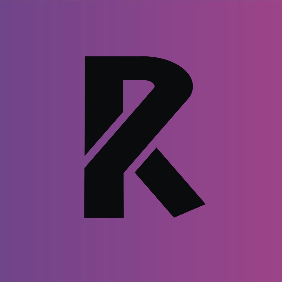 Letter R K logo preview image.