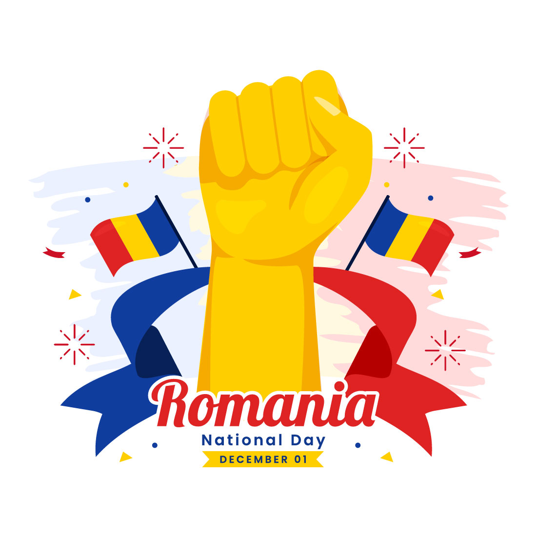 16 Romania National Day Illustration preview image.