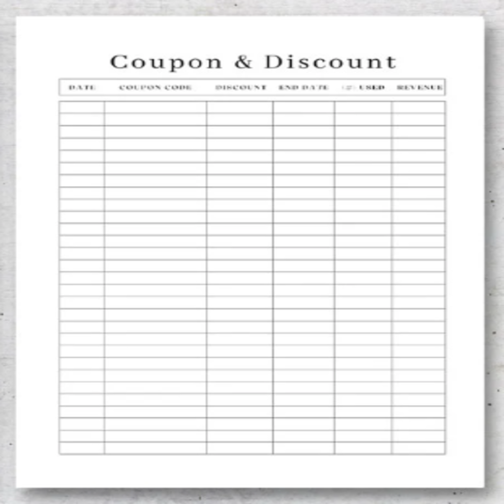 Professional Printable for Company (Weekly Tracking)