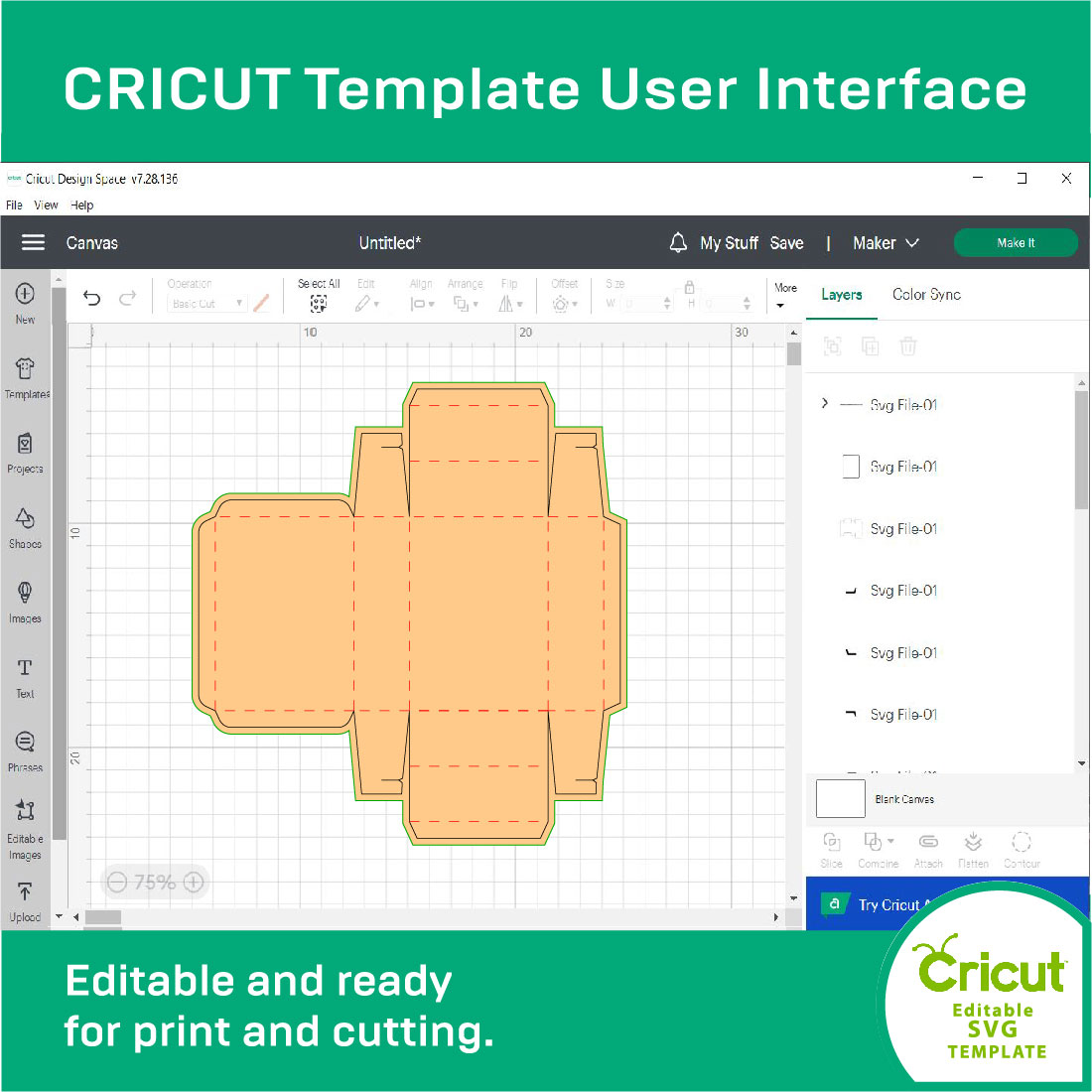 shipping box ectangle box rectangular box dieline template 04 314