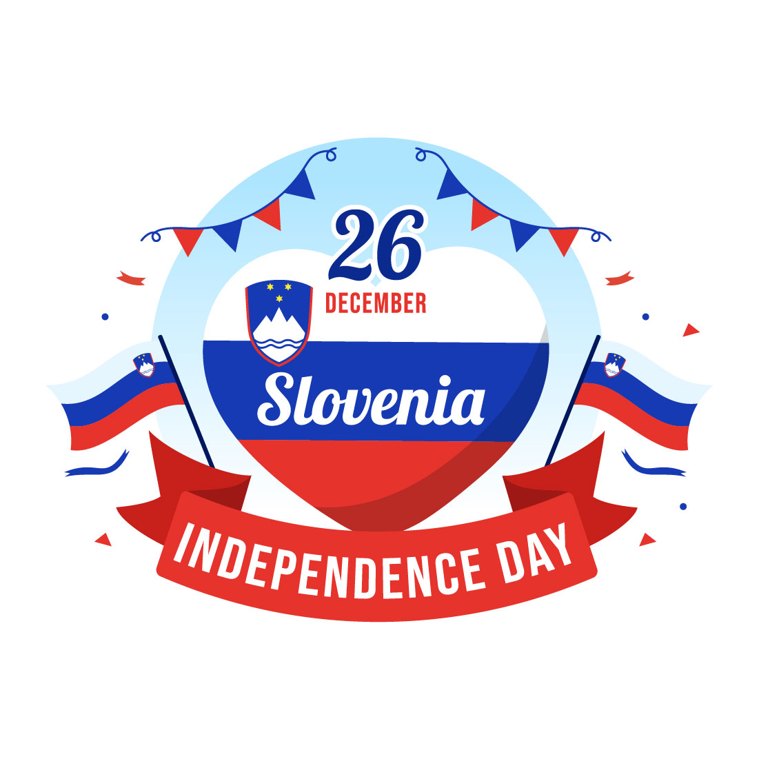 13 Slovenia Independence Day Illustration preview image.