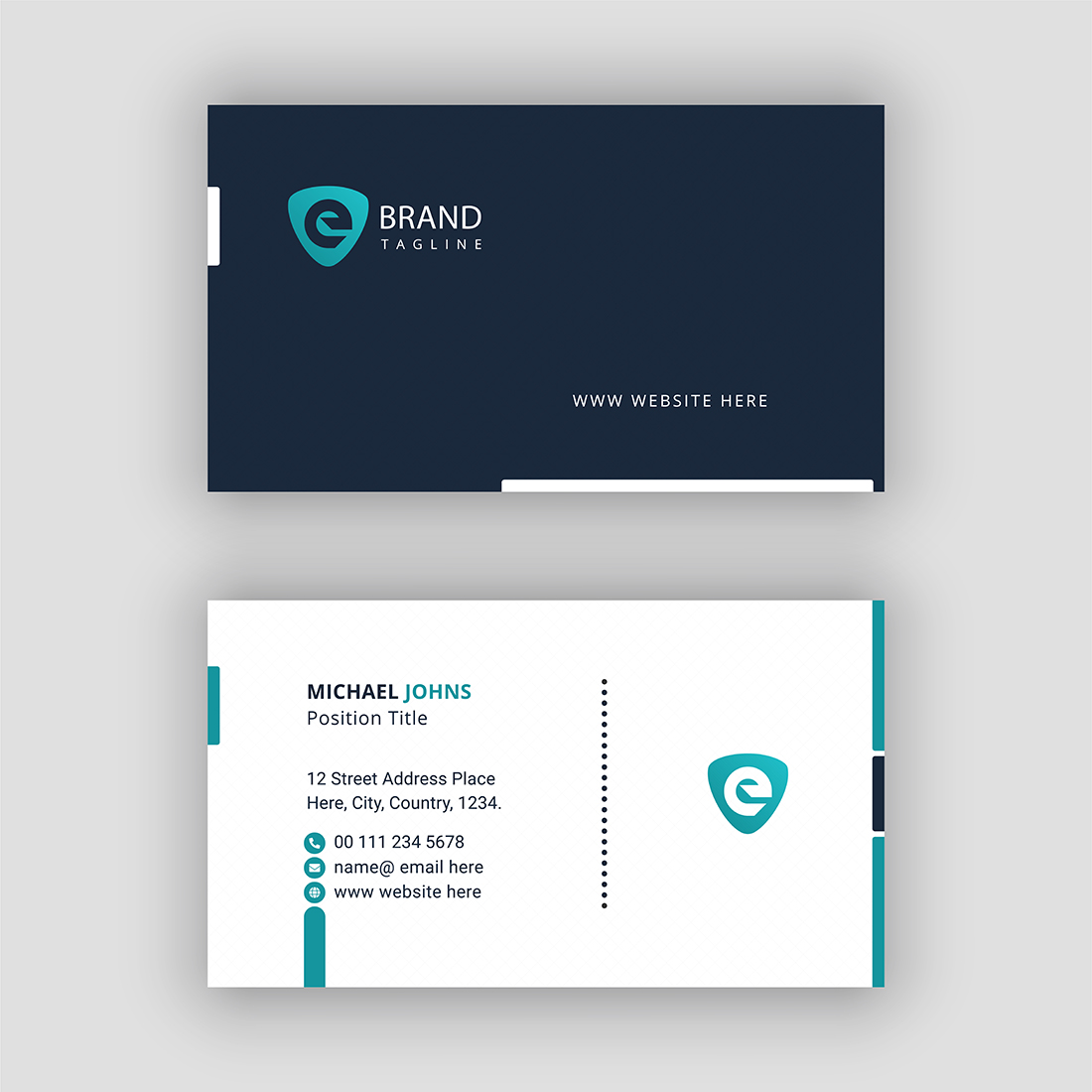 Smart Corporate Business Card preview image.
