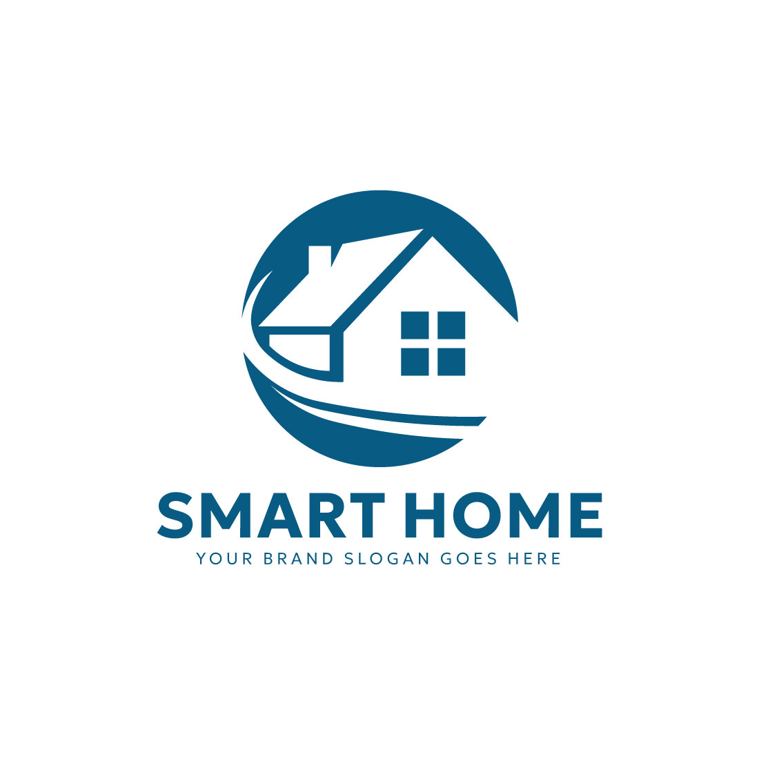 Smart Home Logo design cover image.