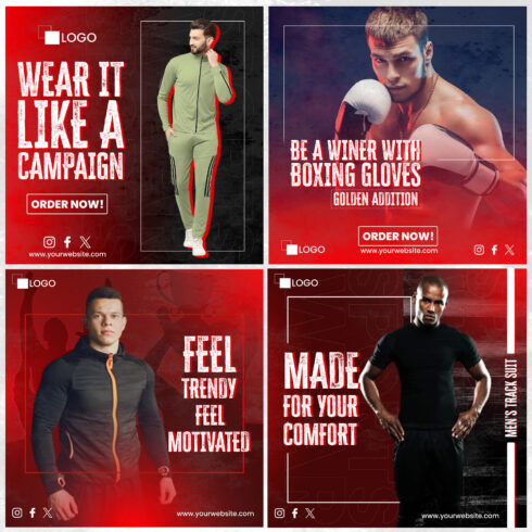 Social Media for Gym Wear Ecommerce cover image.