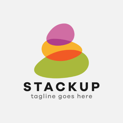 Stack Up abstract Logo Design Template cover image.