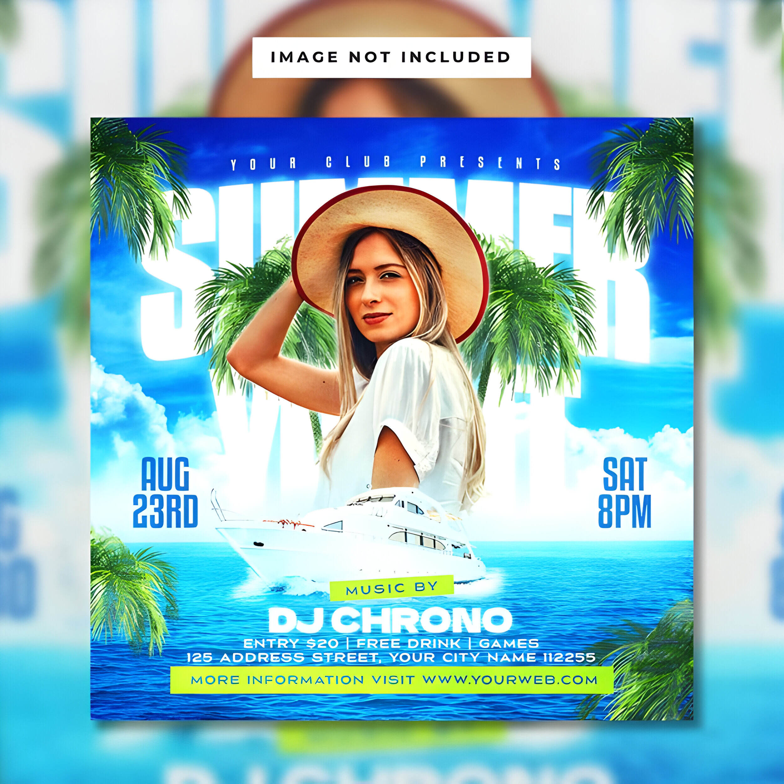 summer party flyer template 1 309