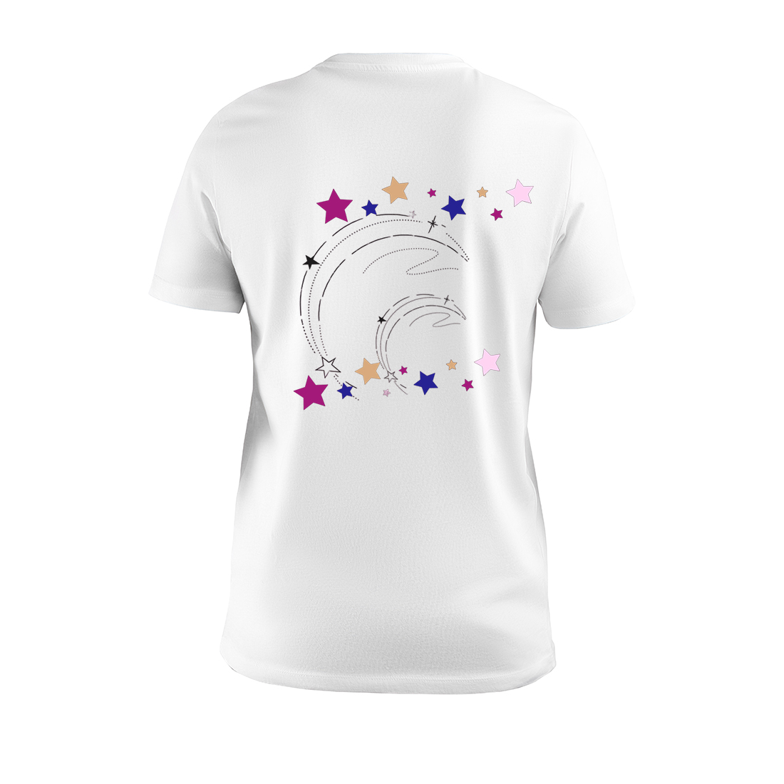ti shirt design for printing stars back 959
