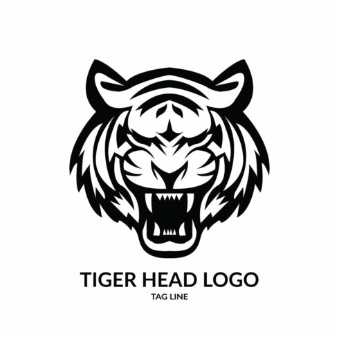 Tiger Head Logo Template cover image.