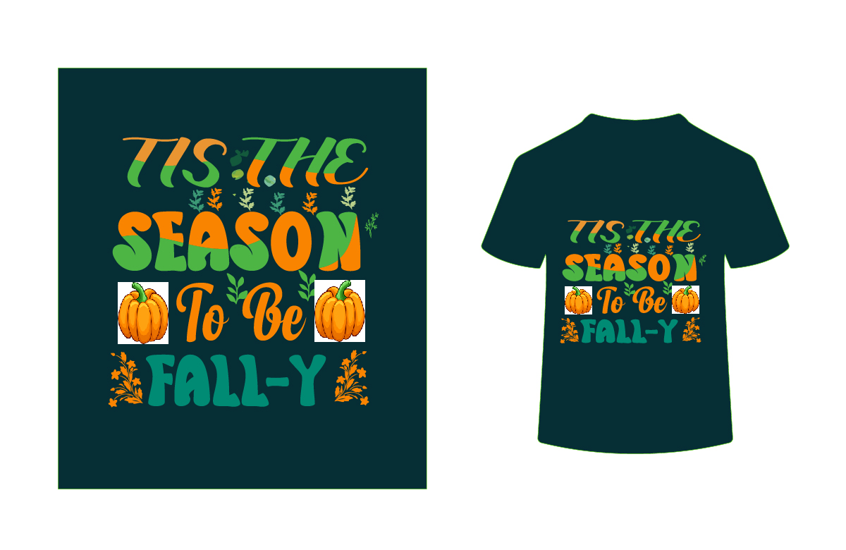 tis the season to be fall y retro fall t shirt design 01 705
