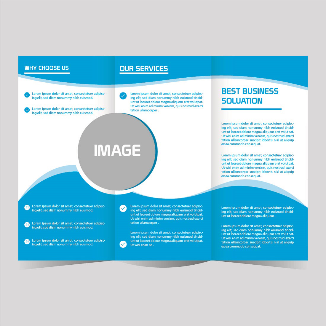 tri fold brochure business design template editable and resizable 03 431