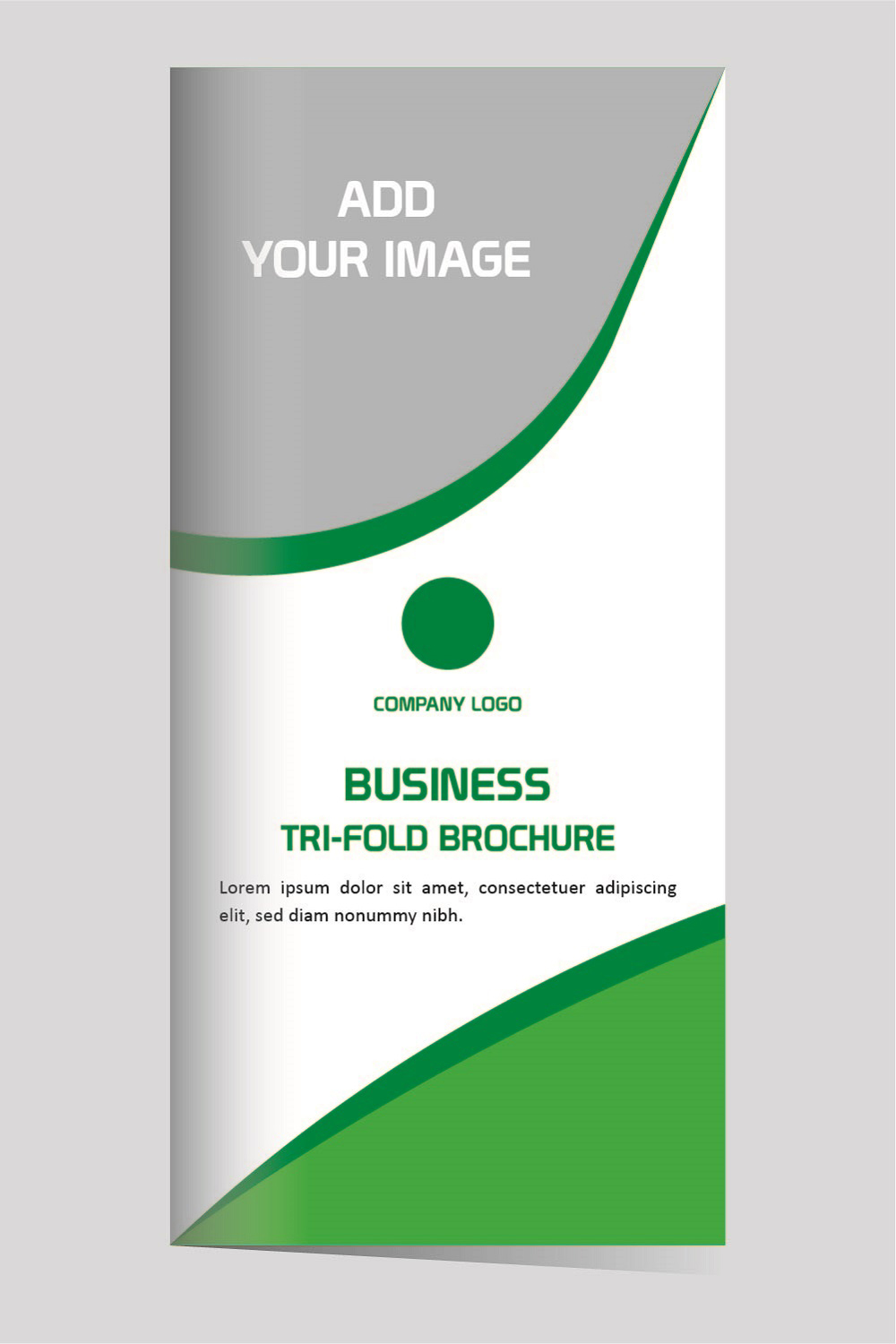 Tri fold business brochure design template pinterest preview image.