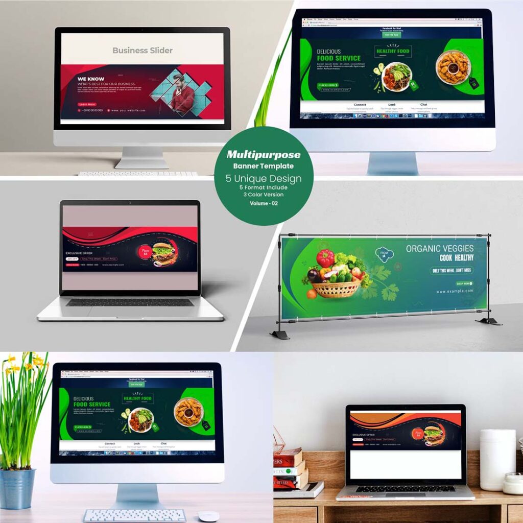 Multipurpose Web Slider Banner - MasterBundles