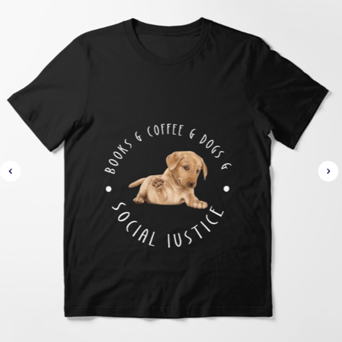 BOOKS & COFFEE & DOGS & SOCIAL JUSTICE Pullover Sweatshirt preview image.