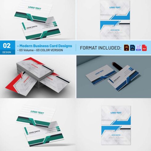 Modern Business Card Designs cover image.