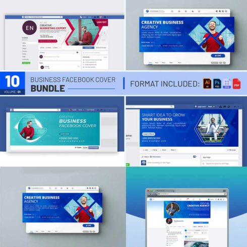 Business Facebook Cover Bundle cover image.