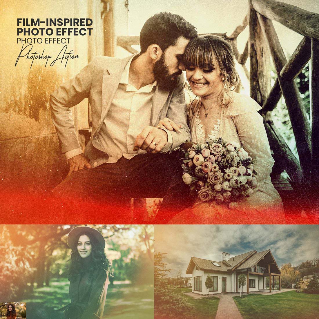 Film-Inspired Photo Effect Photoshop cover image.