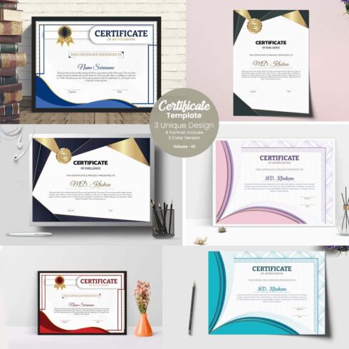 Creative Certificate Design cover image.