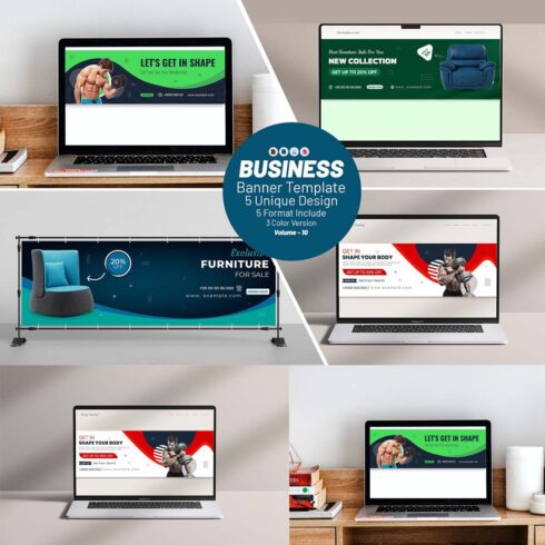 Multi Business Sliders Bundle cover image.