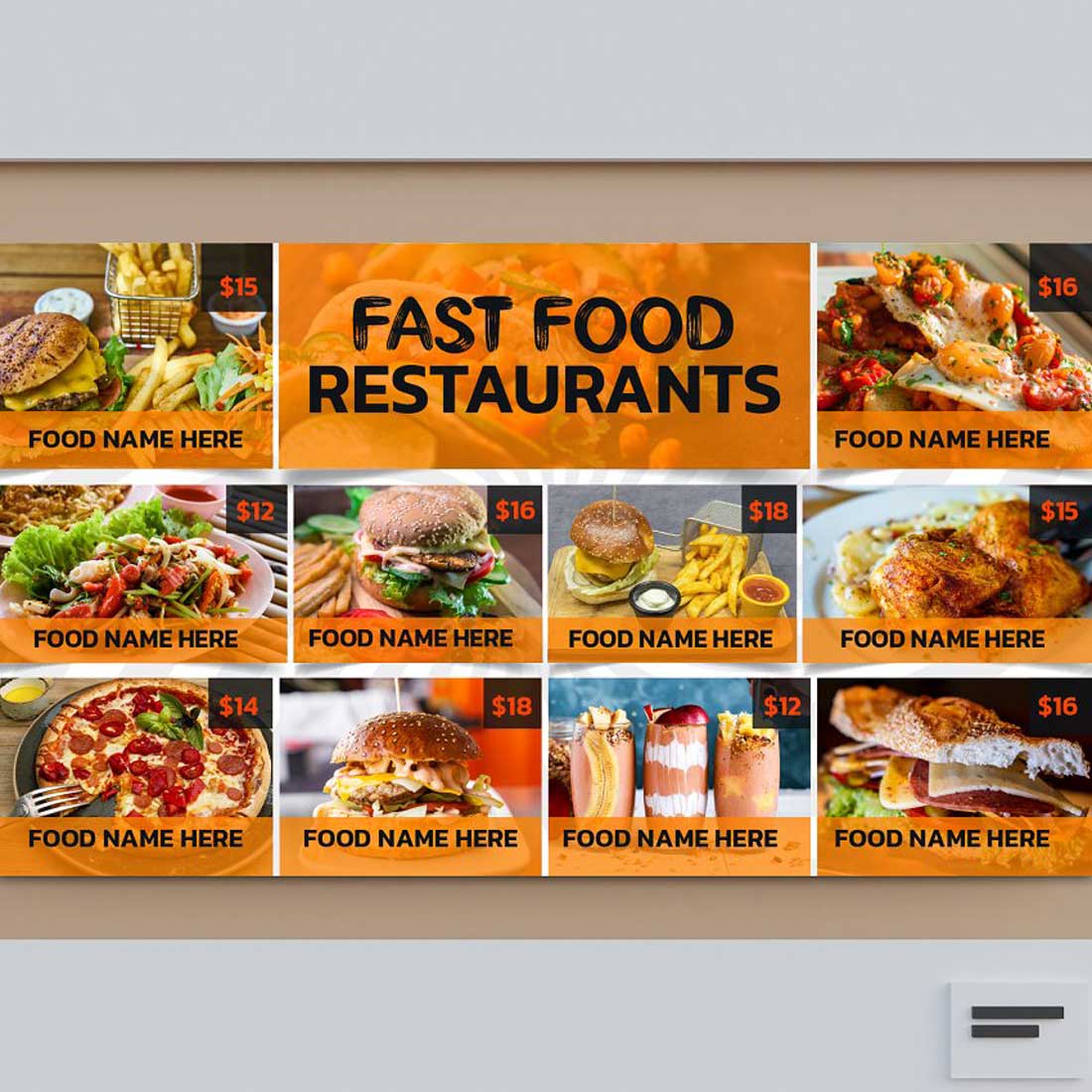 Digital Restaurant Menu Design preview image.