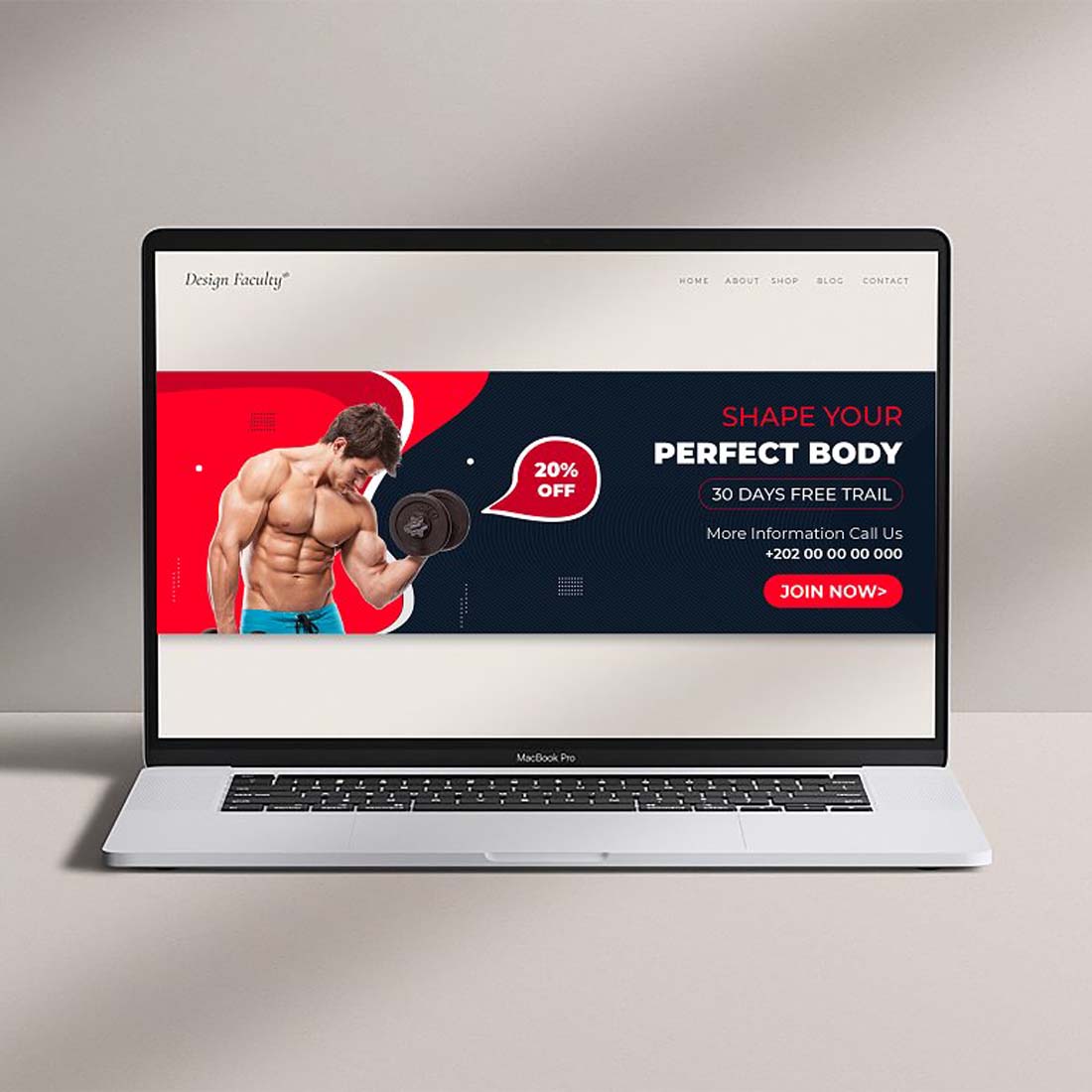 Creative Gym & Fitness Banner preview image.