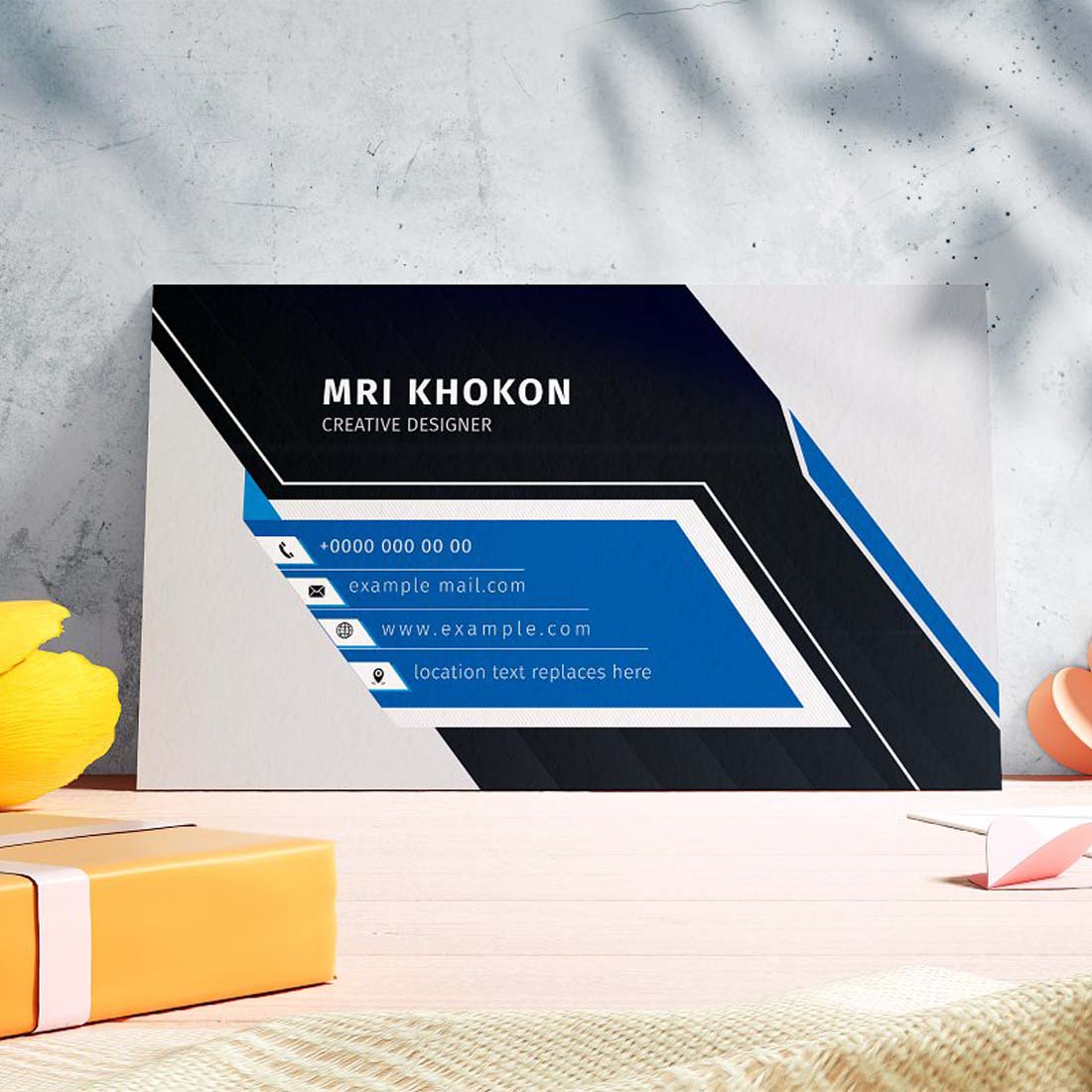 Professional Business Card Template preview image.