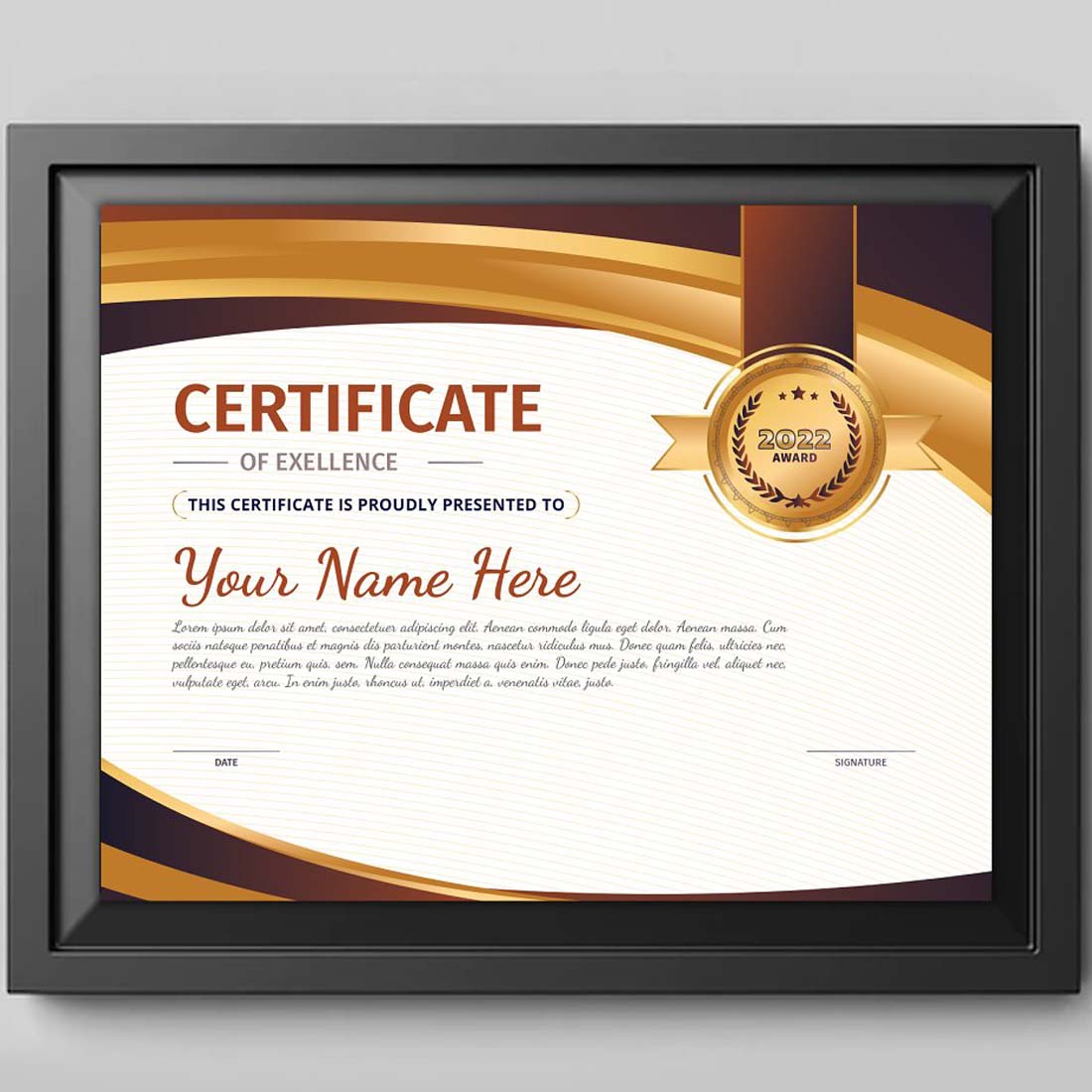 Professional Certificate Design preview image.