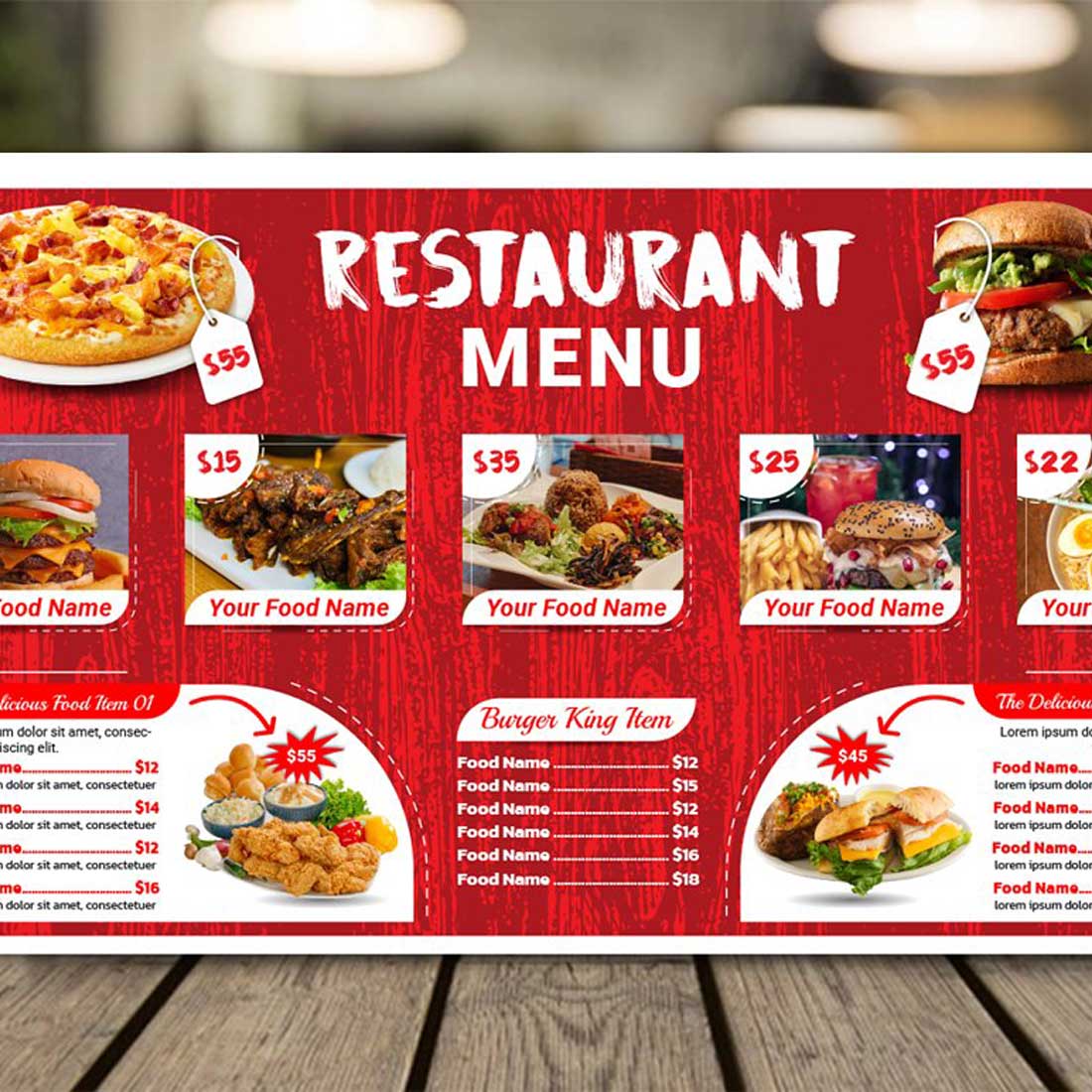 Digital Menu Boards for Restaurant preview image.