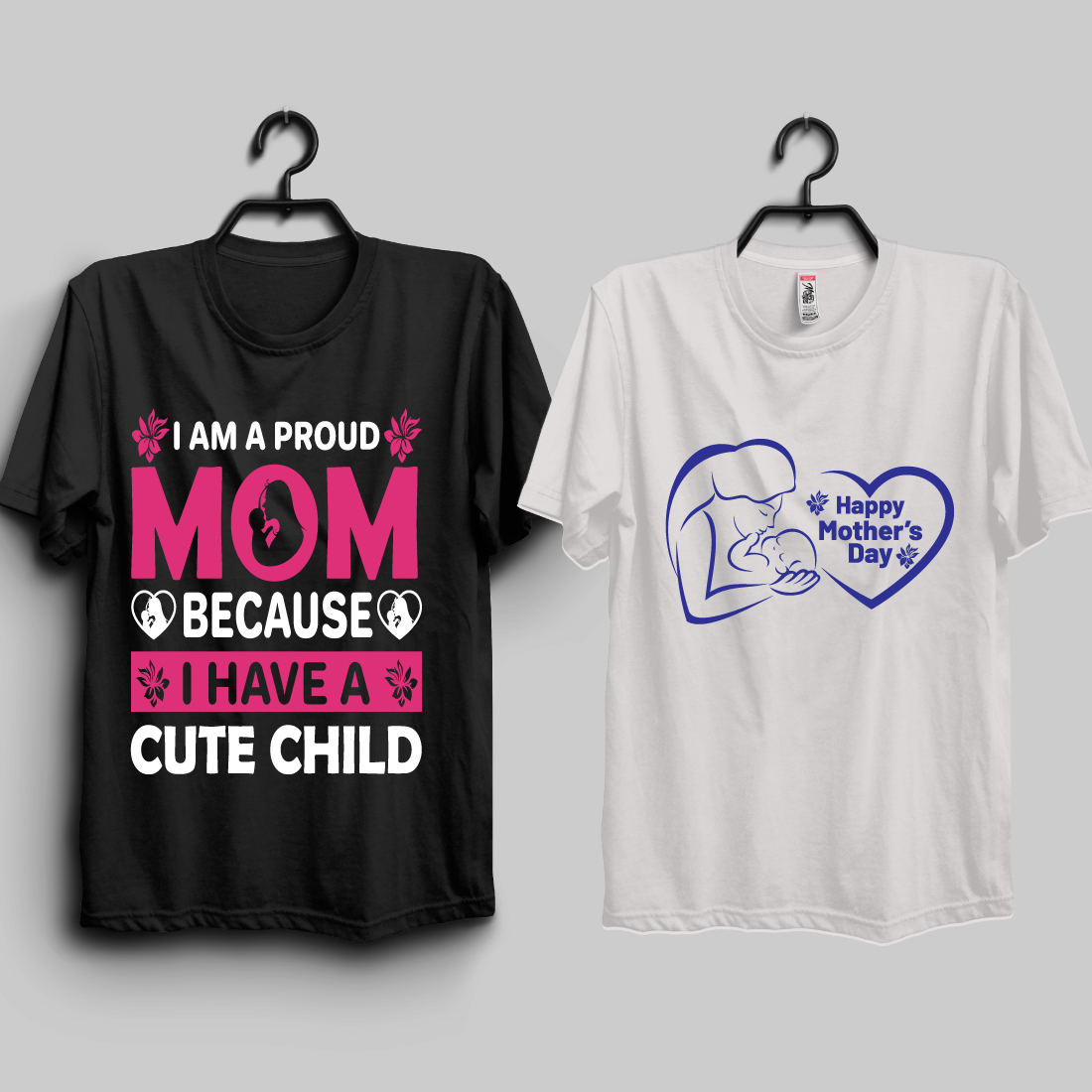 Mother's Day T shirt Design Bundle preview image.