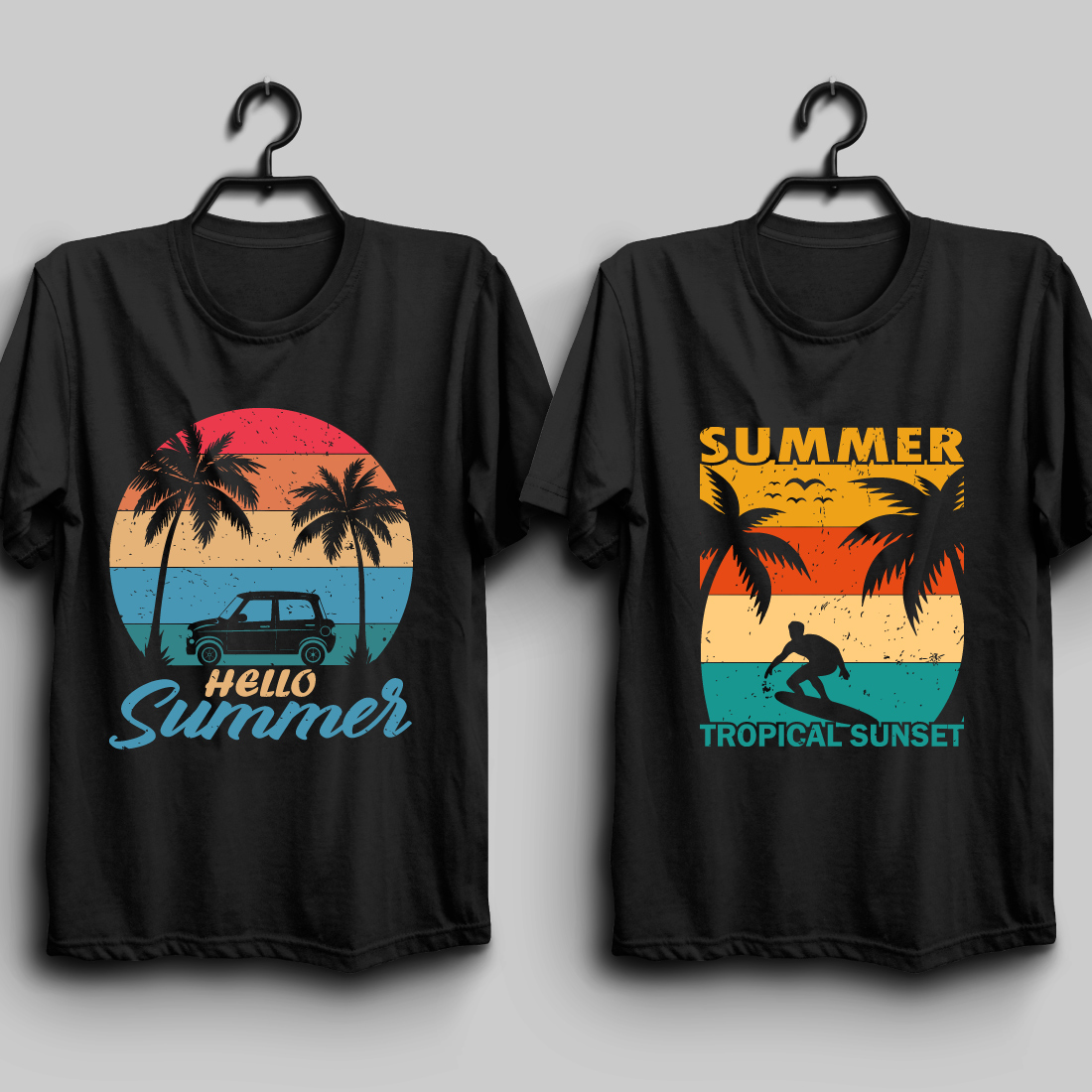 Summer T shirt Design Bundle preview image.